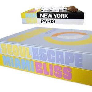 BLISSFUL ESCAPE DEOCRATIVE BOOKS  DIY JOUNAL ARTWORK